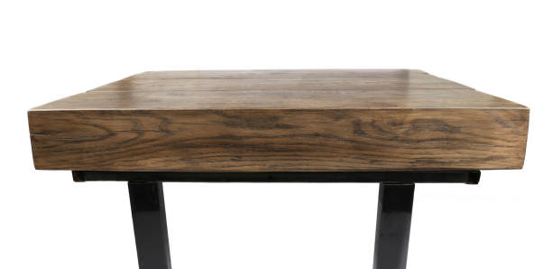 istock Wooden Oak Coffee Table isolated on white background. 2201507603