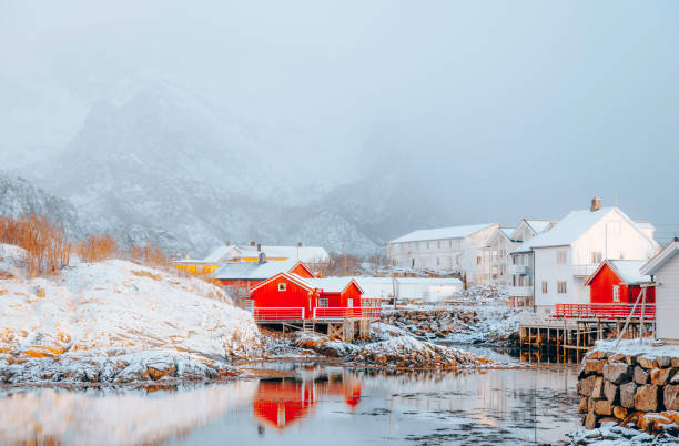 istock Idyllic Winter Scene in Henningsvaer, Lofoten, Norway 2201517277