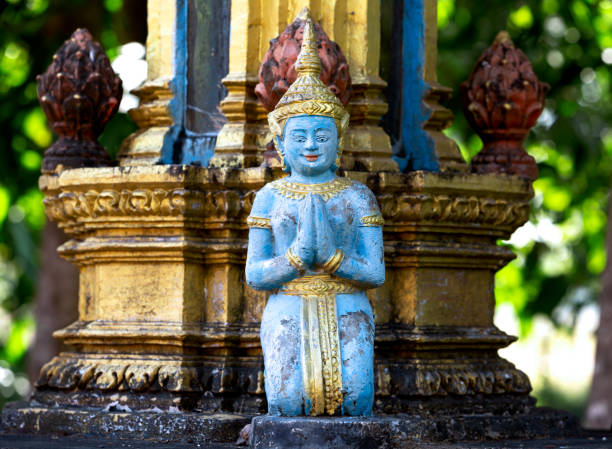Eight armed Lord Vishnu Statue, Angkor Wat, Siem Reap, Cambodia.