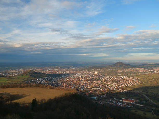 istock Reutlingen, Germany: Aerial view over the city 2201522853