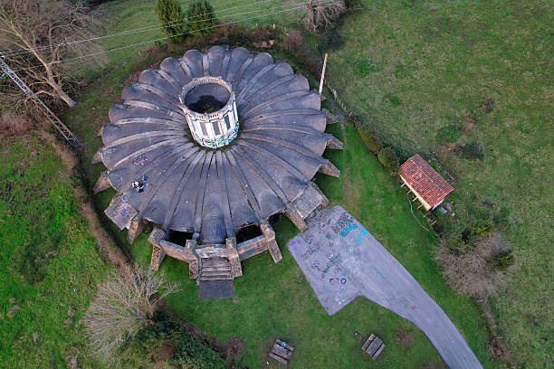 istock The Rebollar water reservoir, iaerial view, designed in 1928 by the engineer Ildefonso Sanchez del Rio, Pola de Siero, Asturias, Spain 2201525308