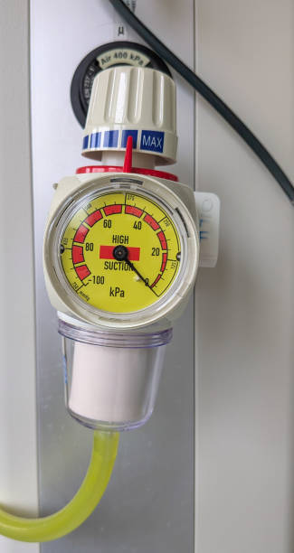 istock Suction pressure gauge displaying measurements in hospital setting 2201527099
