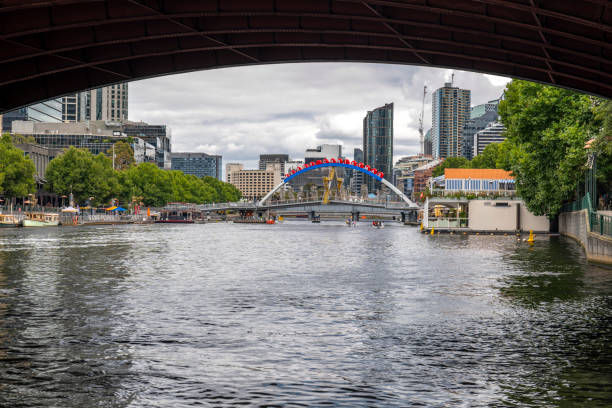 Yarra River and Melbourne’s Downtown, Victoria, Australia