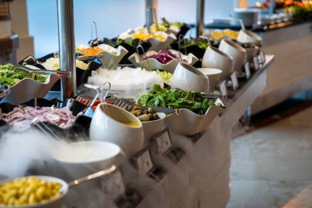 istock Luxury Hotel Buffet with International Dishes 2201532594