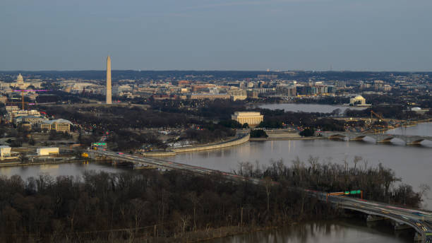 istock The urban skyline of Washington DC at dusk 2201534774