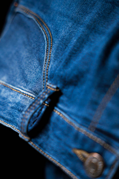 istock Close-Up of Pocket on Blue Jeans, Functional Denim Design 2201542554