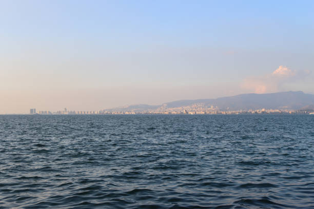 View of Izmir Karsiyaka with sea
