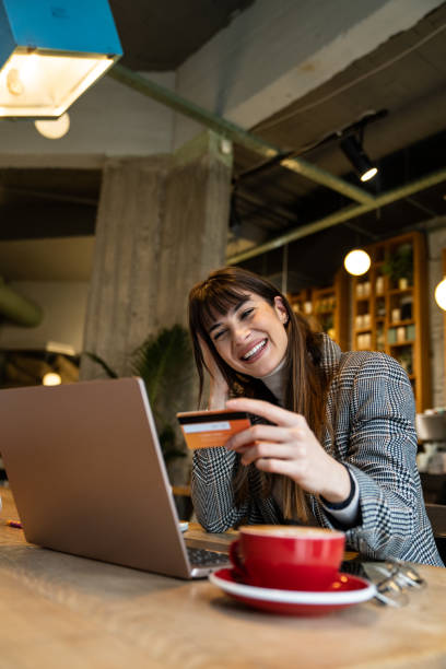 istock When you realize that your online purchase was successful 2201561503