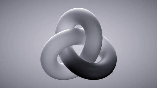 istock abstract glass torus, intertwined clear tube isolated on light grey background, 3d rendering 2201568555