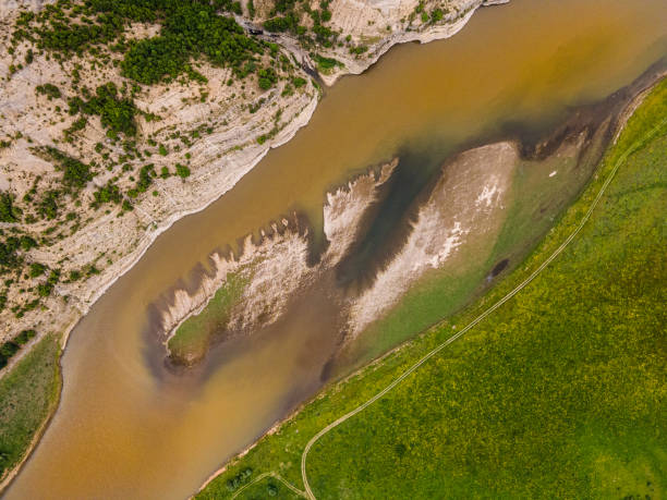 istock Abstract Nature Art. Spring Drought In Mountain River 2201573052
