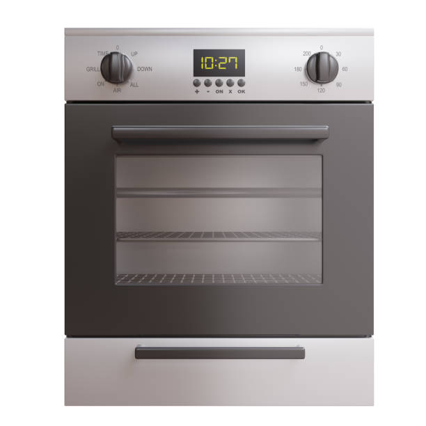 istock Stove oven isolated on white, Kitchen home appliance for cooking 2201593736