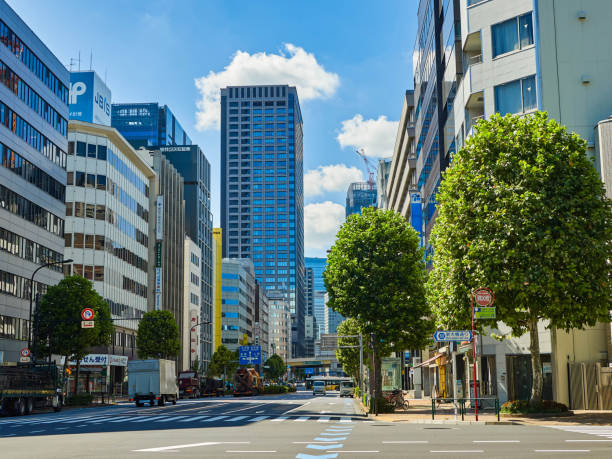istock Photo of the intersection in Kayabacho, Nihonbashi, Tokyo 2201602651