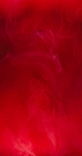 Red background mist texture ink water haze cloud