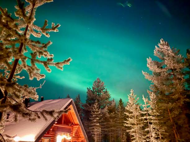 istock Northern Lights in Finland at Night 2201624571
