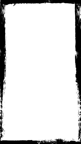 istock Vector illustration. Set of 19 frames in grunge style. Dirty borders collection on white background. Ink brush stroke design elements for social media stories, flyer, voucher, coupon, leaflet 2201628661