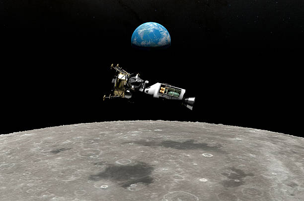 Apollo 13 – isometric view 3d illustration stock photo