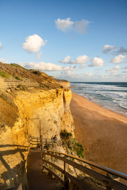 istock Beach at sunset, Gibson Steps beach, Great Ocean Road, Victoria, Australia 2201632809