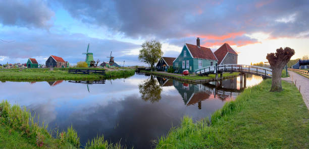 istock skyline of old town Zaanse Schans 2201643779