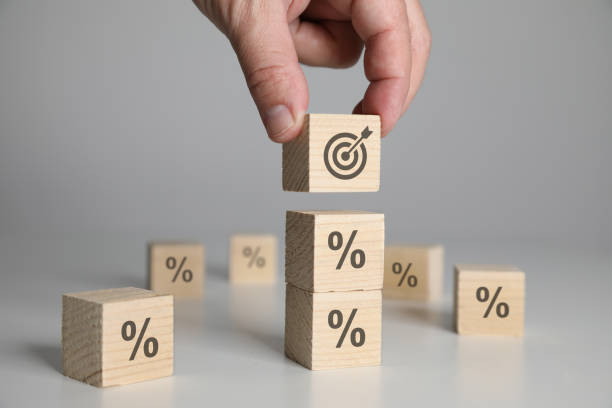 istock Finance target growth savings investment interest rate percentage 2201645497