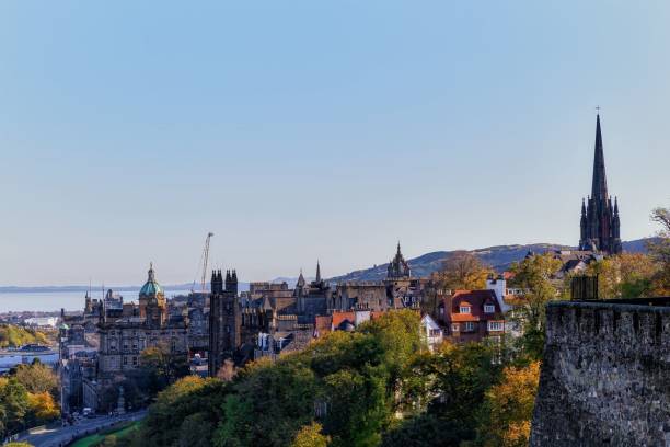 istock Edinburgh cityscape with historic architecture 2201647035