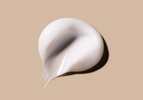 istock cosmetic smear of creamy texture on a beige background 2201647967
