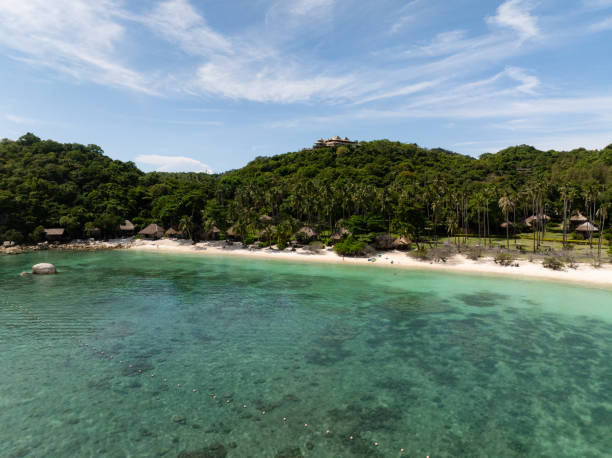 istock Secluded beach and turquoise lagoon. Koh Tao, Thailand. 2201649319