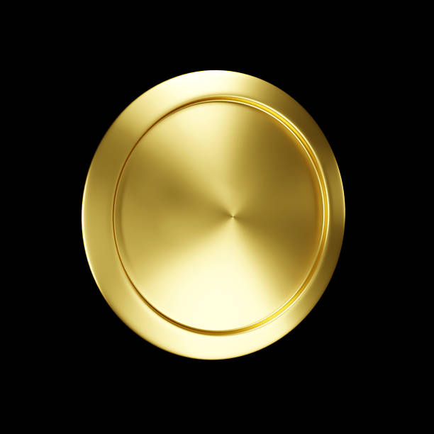 Money Gold Coin in 3D Realistic Render featuring a Blank Golden surface isolated as a Currency Symbol for Finance Investment and Treasure perfect for Digital Assets and Economic Wealth concepts