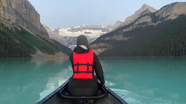 istock Canoeing on Lake Louise in Banff National Park 2201652103