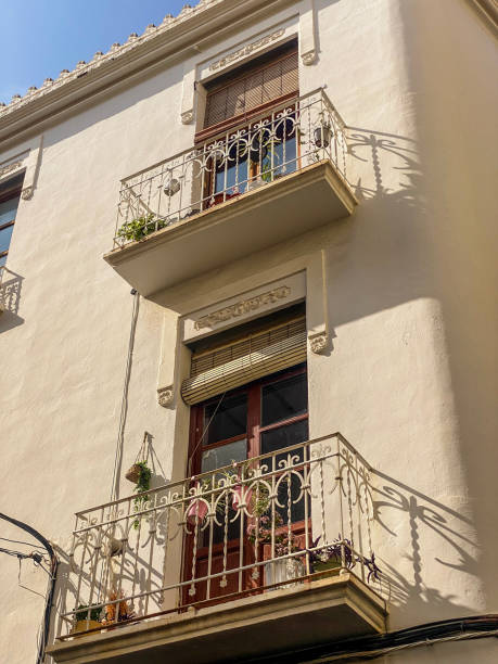 istock Balconies in old-fashioned building, Sagunto, Spain 2201652346