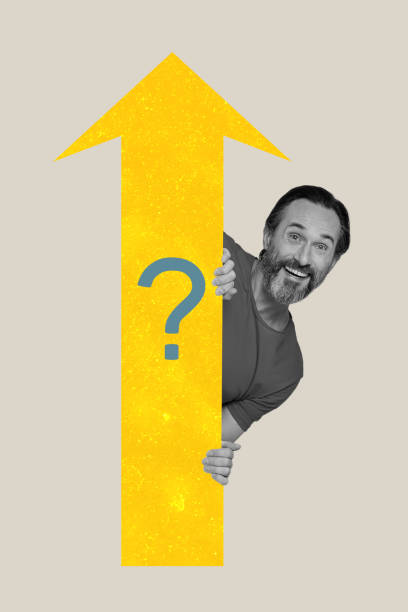 istock Sketch image artwork composite 3D photo collage of employment human resources manager recruitment aged man appear arrow up question 2201656652