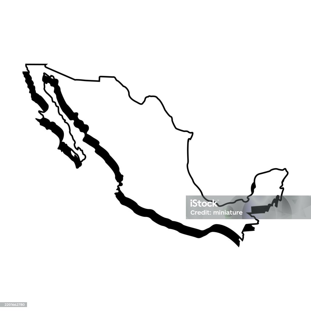 Mexico Abstract Map Mexico Map Stock Illustration - Download Image Now - Abstract, Art ...