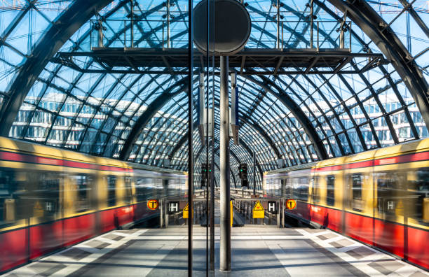istock Reflection of an departing S-Bahn train at the station 2201664286