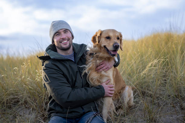 istock Affectionate Portrait Of Man And His Best Friend 2201664485