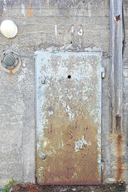 istock Old bomb-shelter entrance. 2201670600