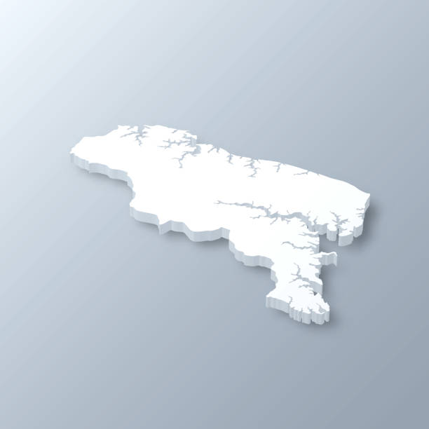 Northumberland County, Virginia. 3D Map on gray background 3D Map of Northumberland County - Virginia, isolated on a blank and gray background, with a dropshadow. Vector Illustration (EPS file, well layered and grouped). Easy to edit, manipulate, resize or colorize. Vector and Jpeg file of different sizes. modern map north east england uk stock illustrations