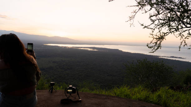 istock A Serene Sunset Overlooking a Lush Landscape and Calm Waters, Evoking Tranquility Lake Manyara Tanzania Africa 2201682799