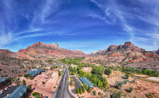 istock Springdale Utah with Zion National Park in the background 2201683962