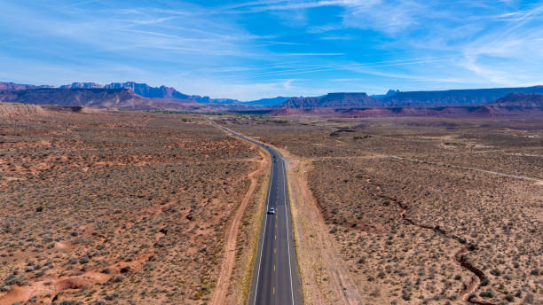 istock Scenic Desert Highway Utah Roadtrip Adventure 2201685573