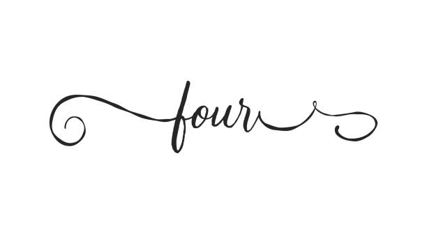 istock Four card. Hand drawn quote. Modern brush calligraphy. Isolated on white background 2201685627