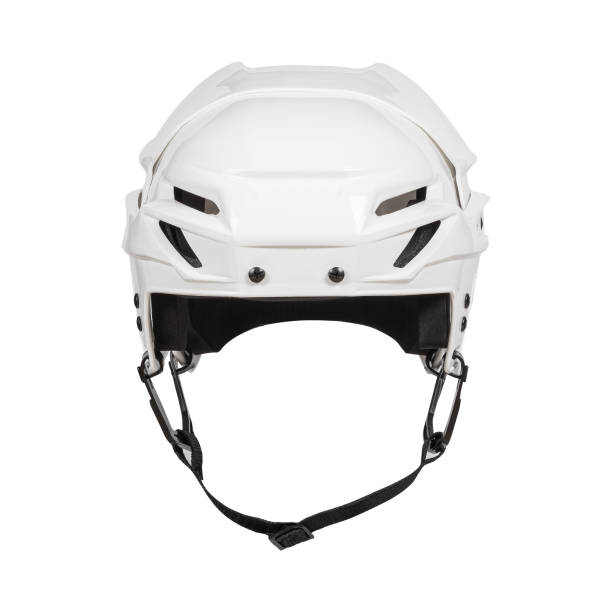 istock White plastic protective helmet for ice hockey on a white background without shadow 2201686582