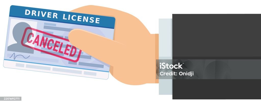 License Revocation Icon Driving License Revoked Stock Illustration - Download Image Now ...