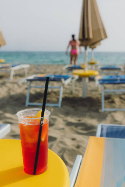 istock Summer Beach Vacation With Delicious Cocktail 2201694187
