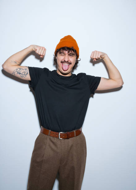 istock Portrait of playful young man 2201699687