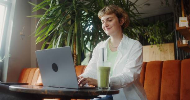 istock A young woman in a cafe 2201702475
