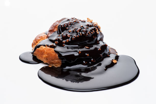 istock Chocolate sauce drizzled over flaky pastry creates a decadent dessert experience 2201703043