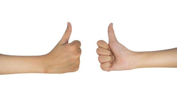 istock Thumb up on white background,with clipping pat 2201715271