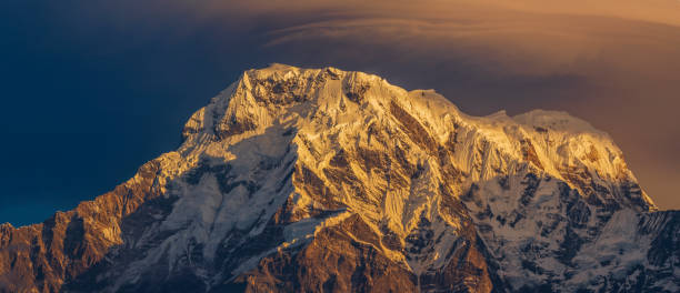 istock Sunrise over mount Annapurna range, Himalayas, Nepal 2201726516