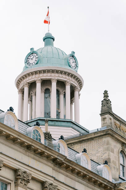 istock The Clock Tower displays the Canadian Flag proudly 2201739276