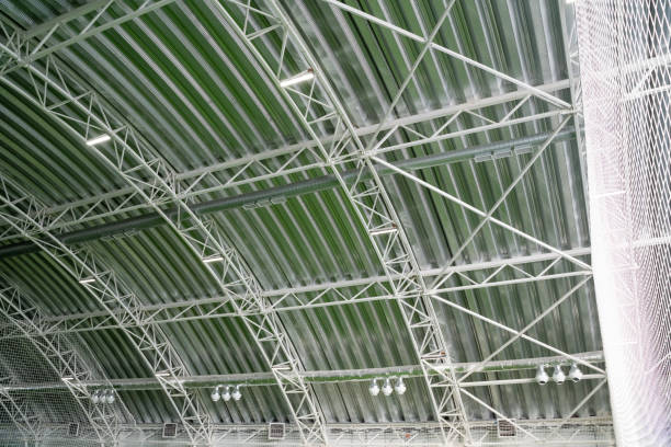 istock The ceiling of a large building with a green roof 2201748108