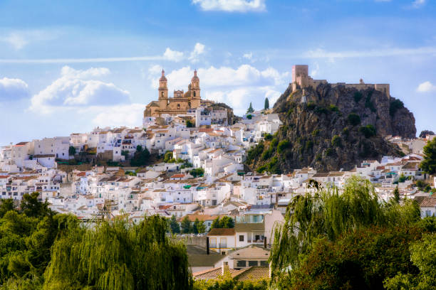 The Beautiful White Town of Olvera in Andalusia, Spain